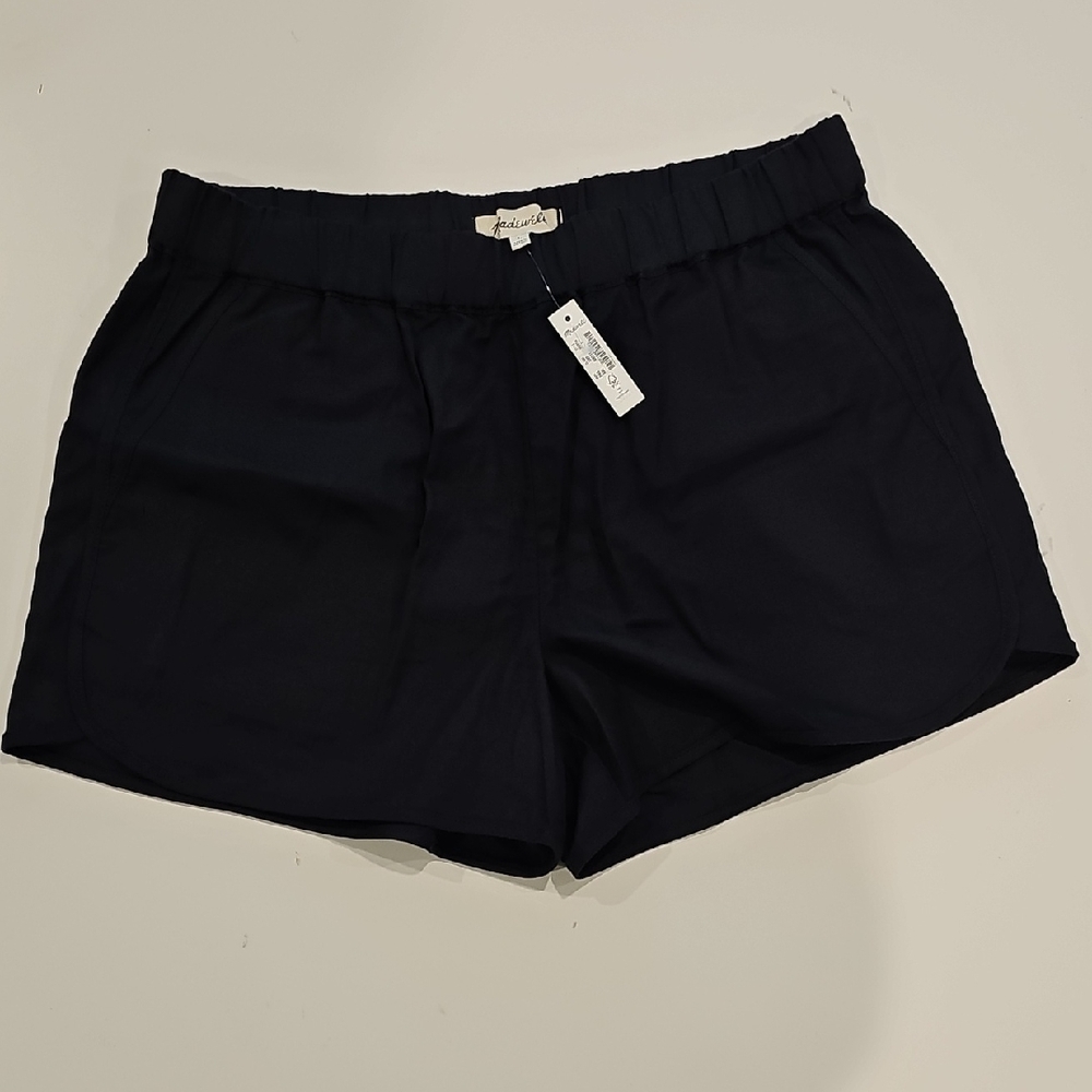 Madewell Women's Black Pull-On Cotton Shorts